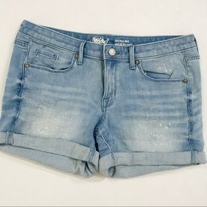 Mossimo Denim Mid Rise Midi Sz 6/28 Power Stretch